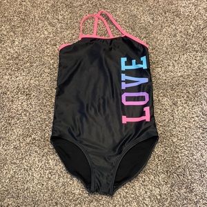 Girls one piece swim suit